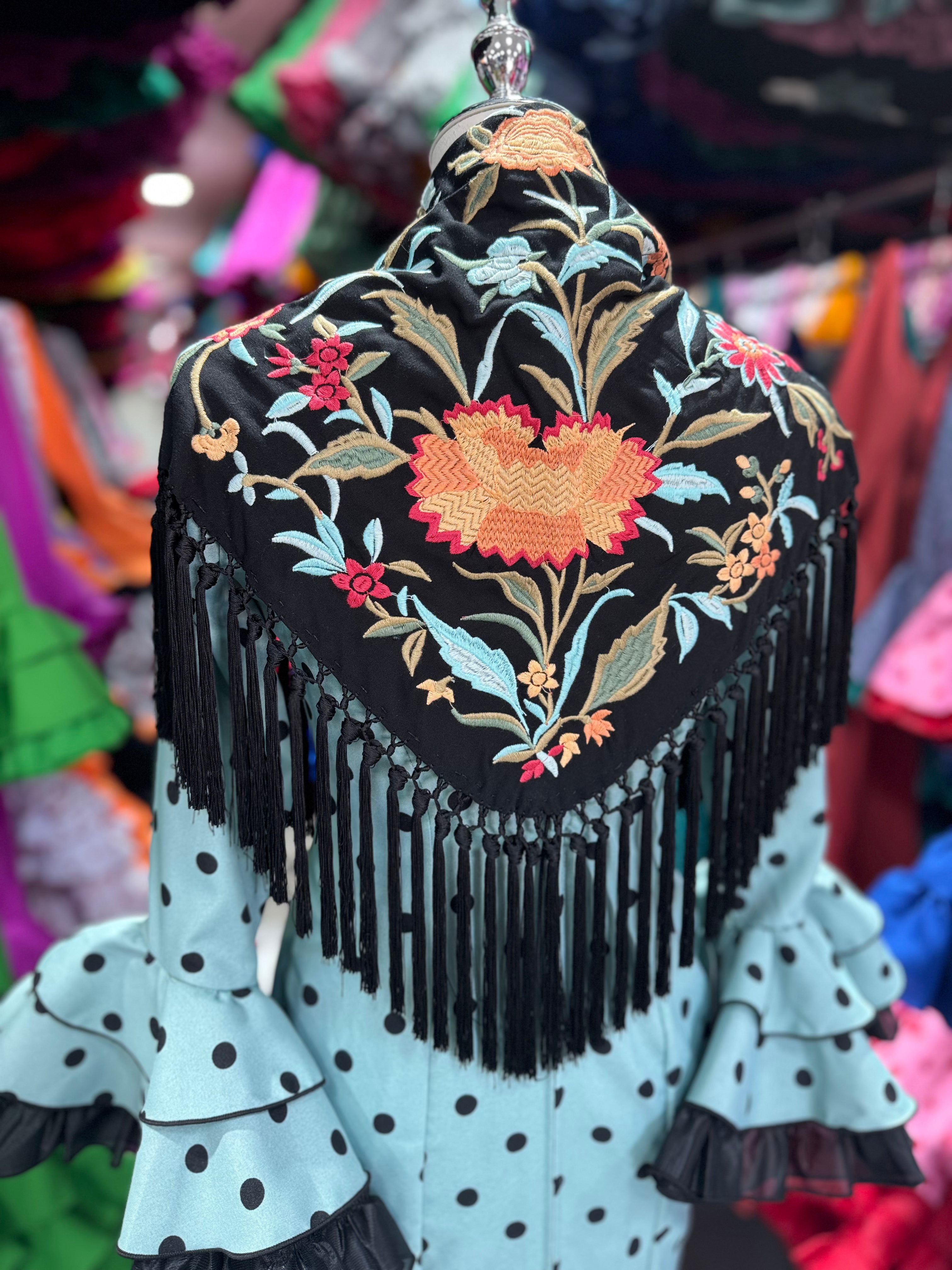 Traje Flamenca Macu Con lunar negro T.34