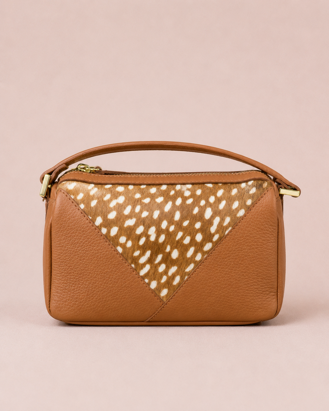 Bolso Piel Potro Camel