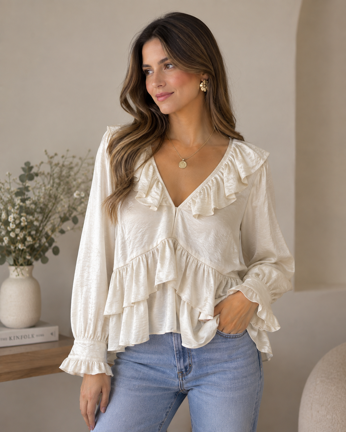 Blusa Volante Perla