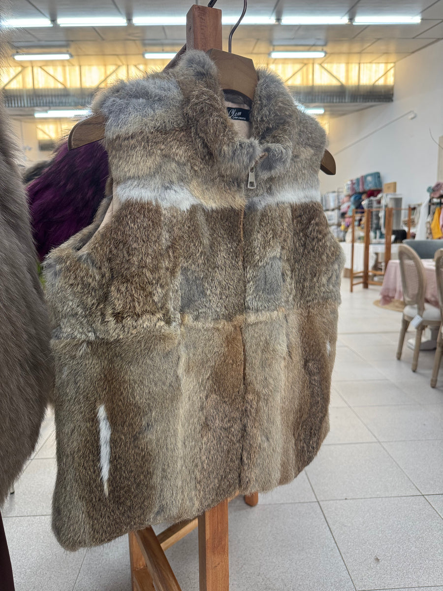 Chaleco Piel Natural Rabbit