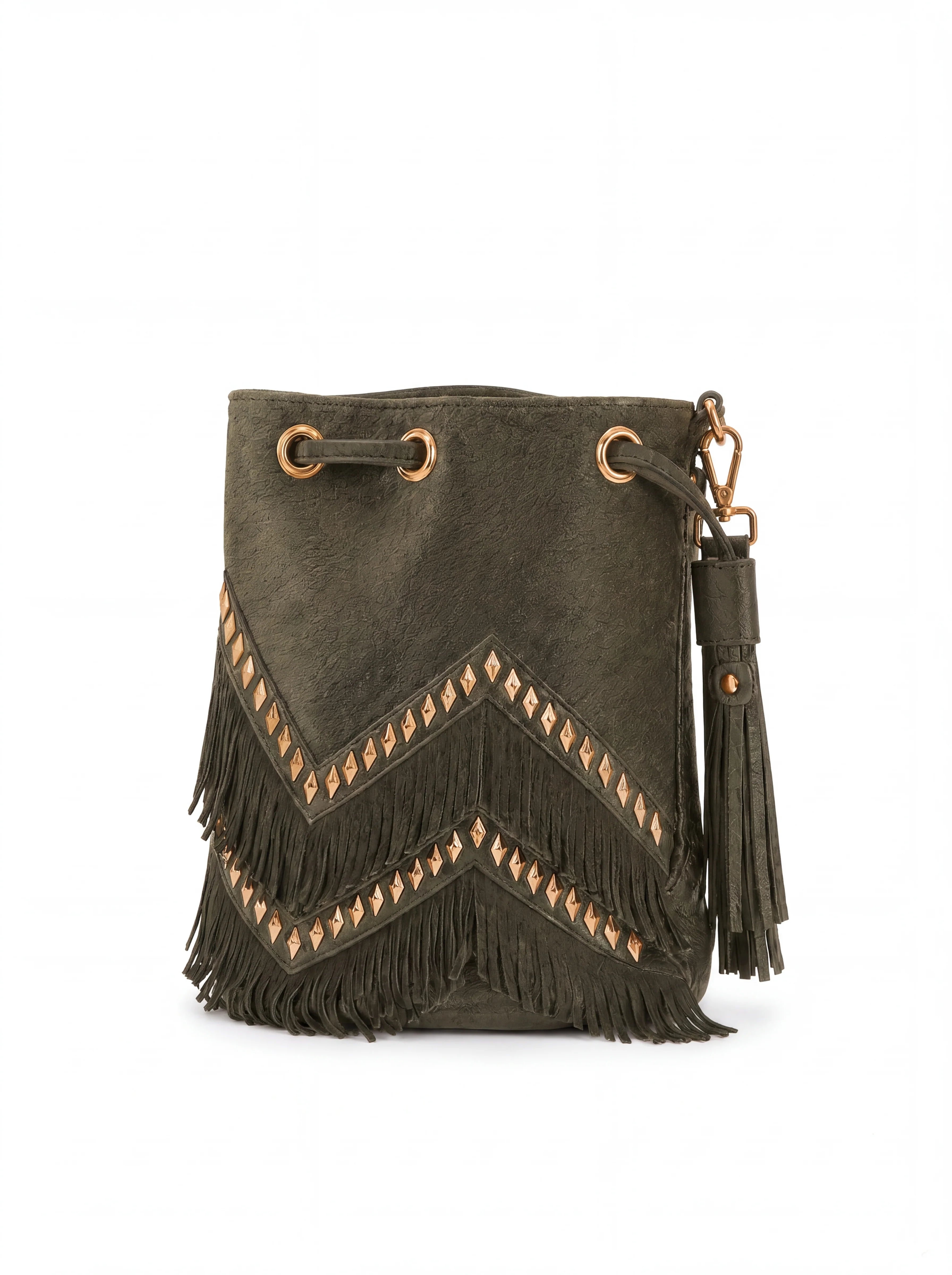 Bolso Mochila Piel Karin Verde Piti Cuiti