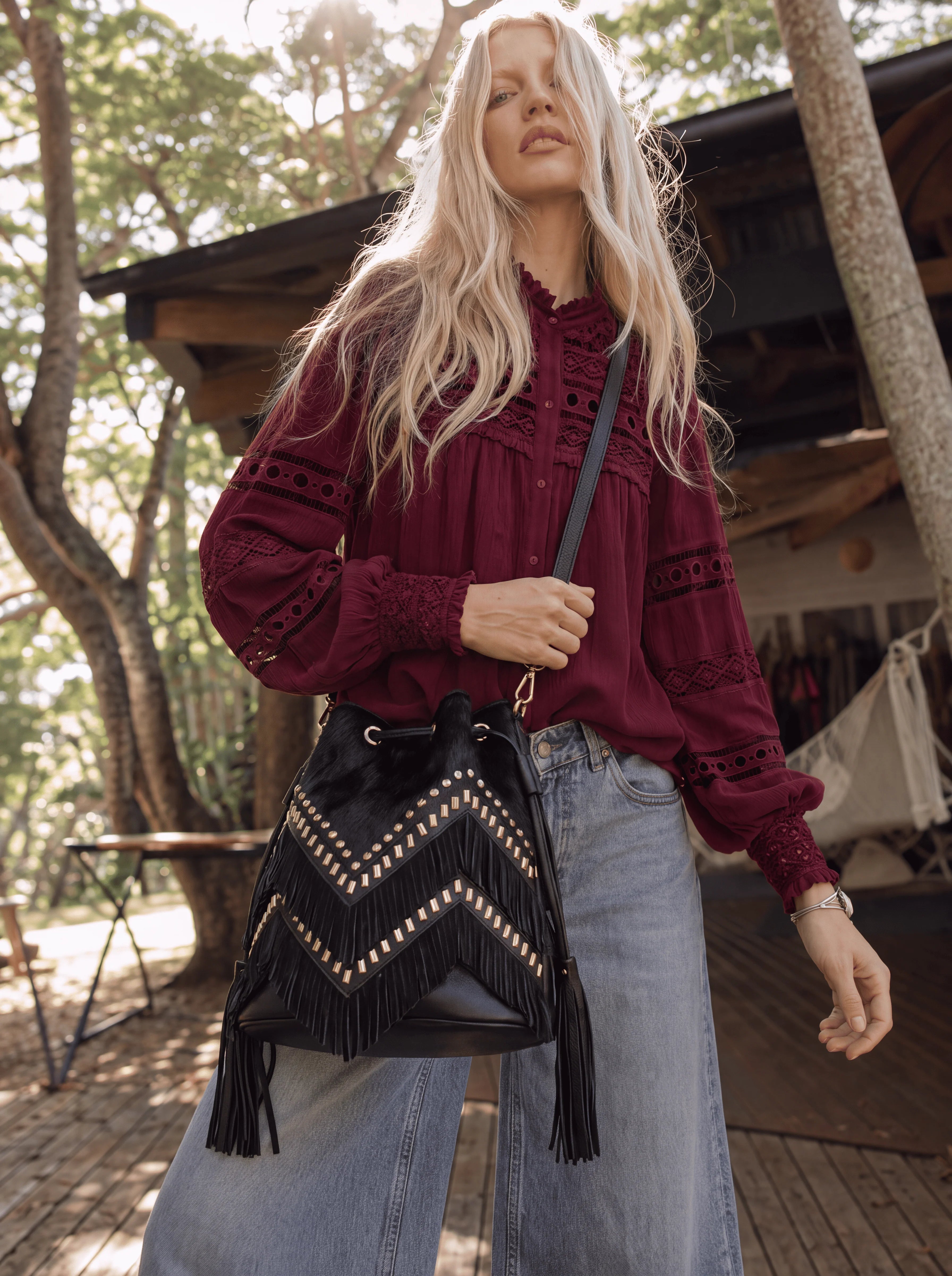 Bolso Mochila Piel Karoo Negra Piti Cuiti