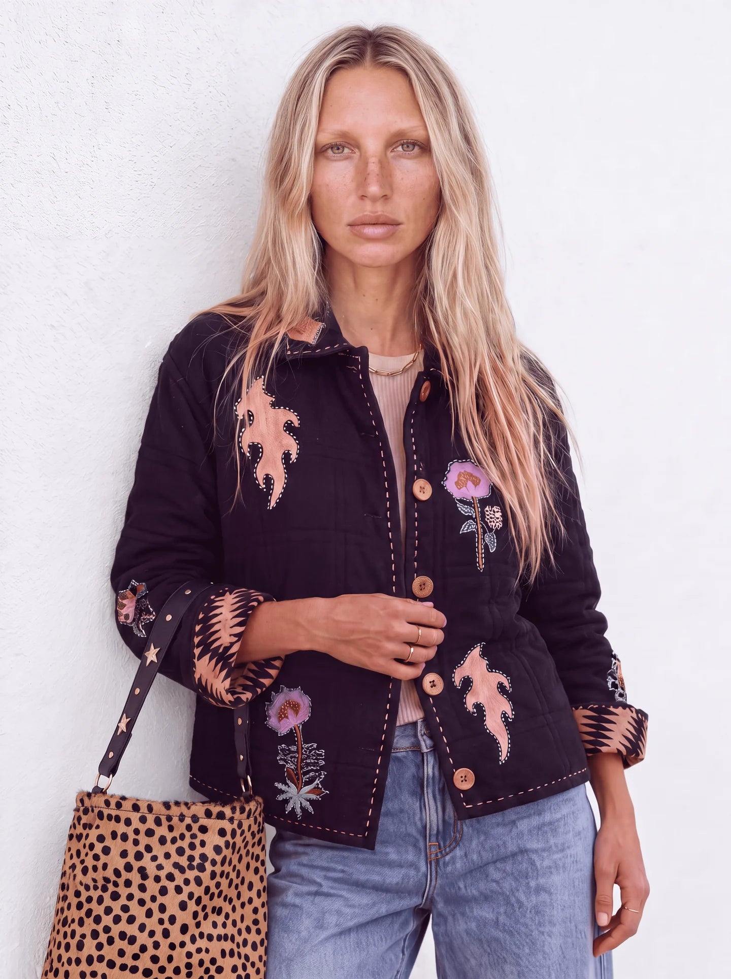 Bolso Piel Kate Leopard Piti Cuiti