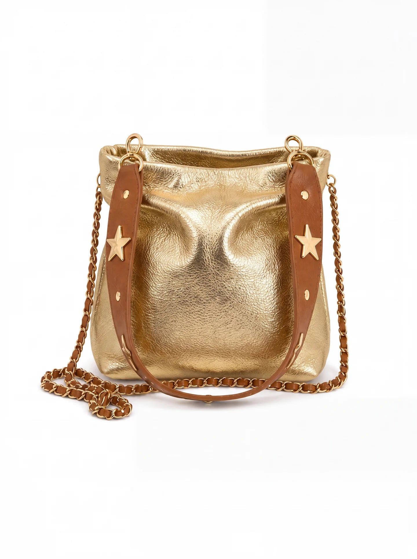 Bolso Piel Kate Dorado