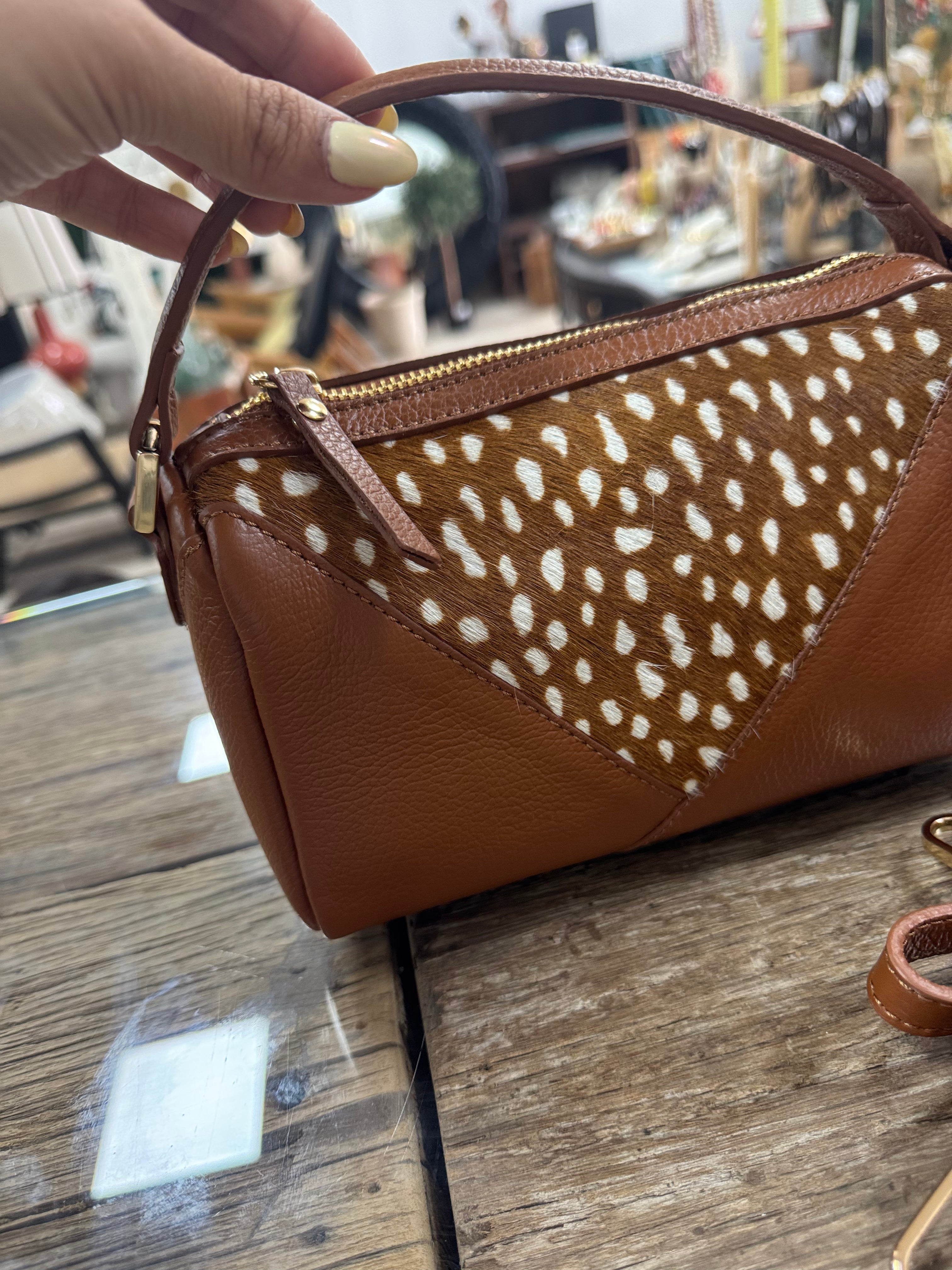 Bolso Piel Potro Camel
