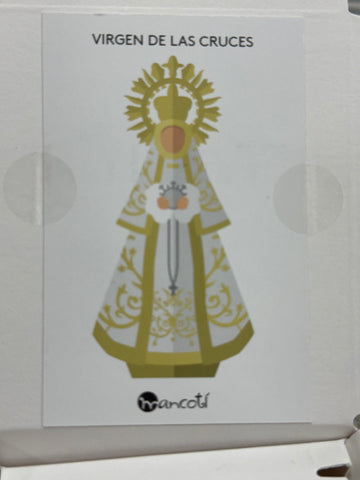 Virgen de las Cruces Gargantilla Piedras de Colores