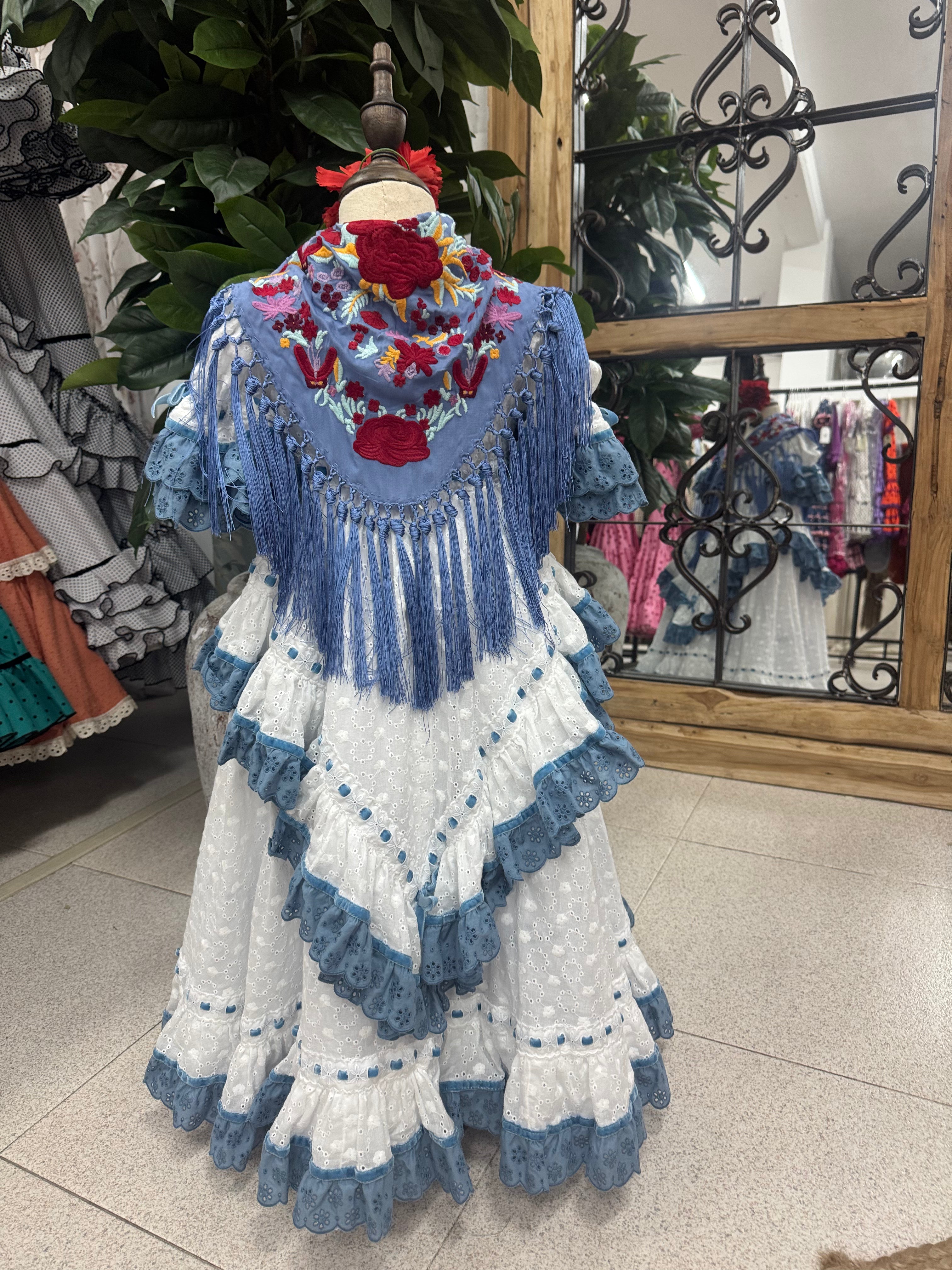 Traje Flamenca Niña Mod.Marisol T.4