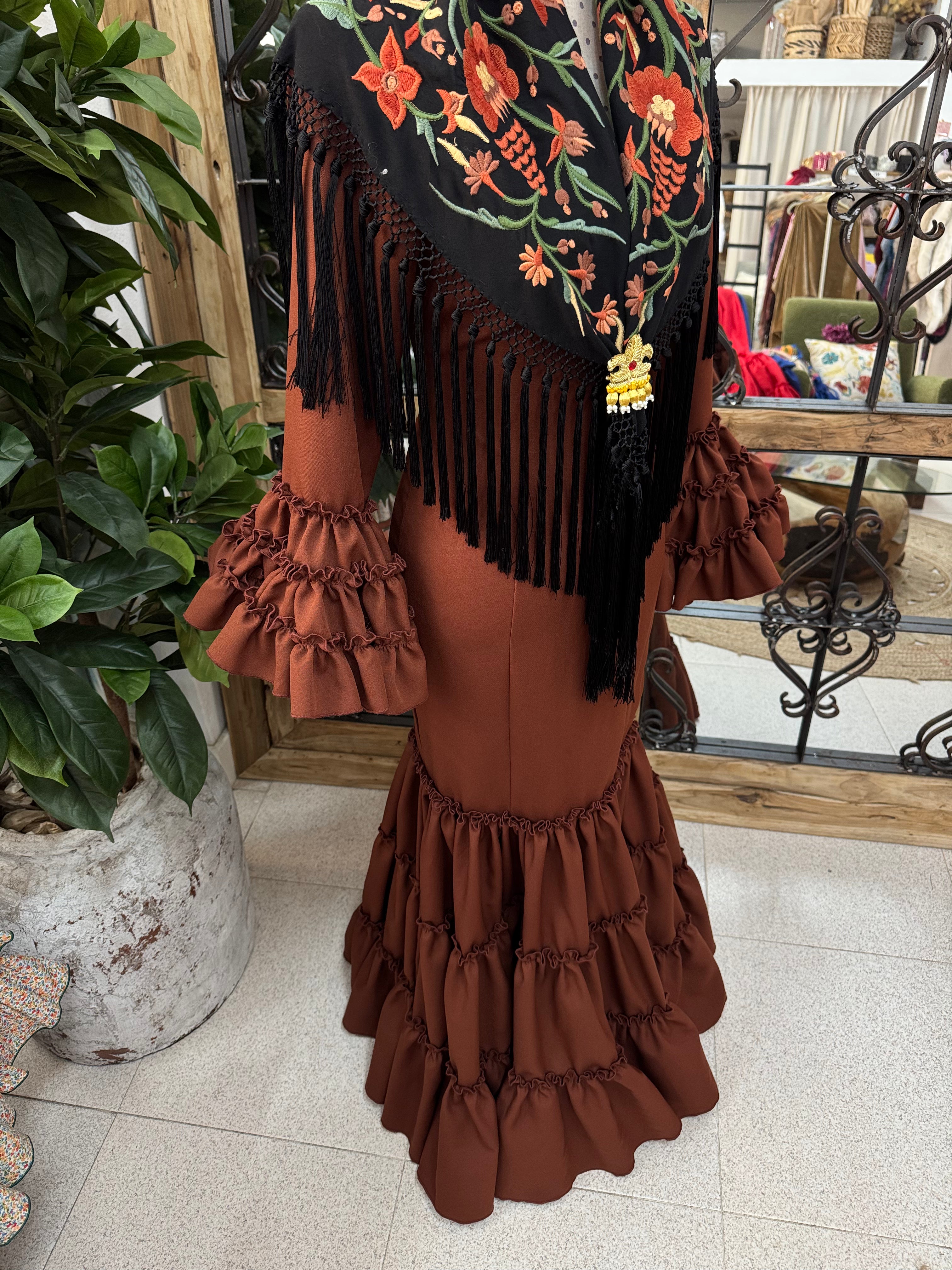 Traje de Flamenca Córdoba Terracota