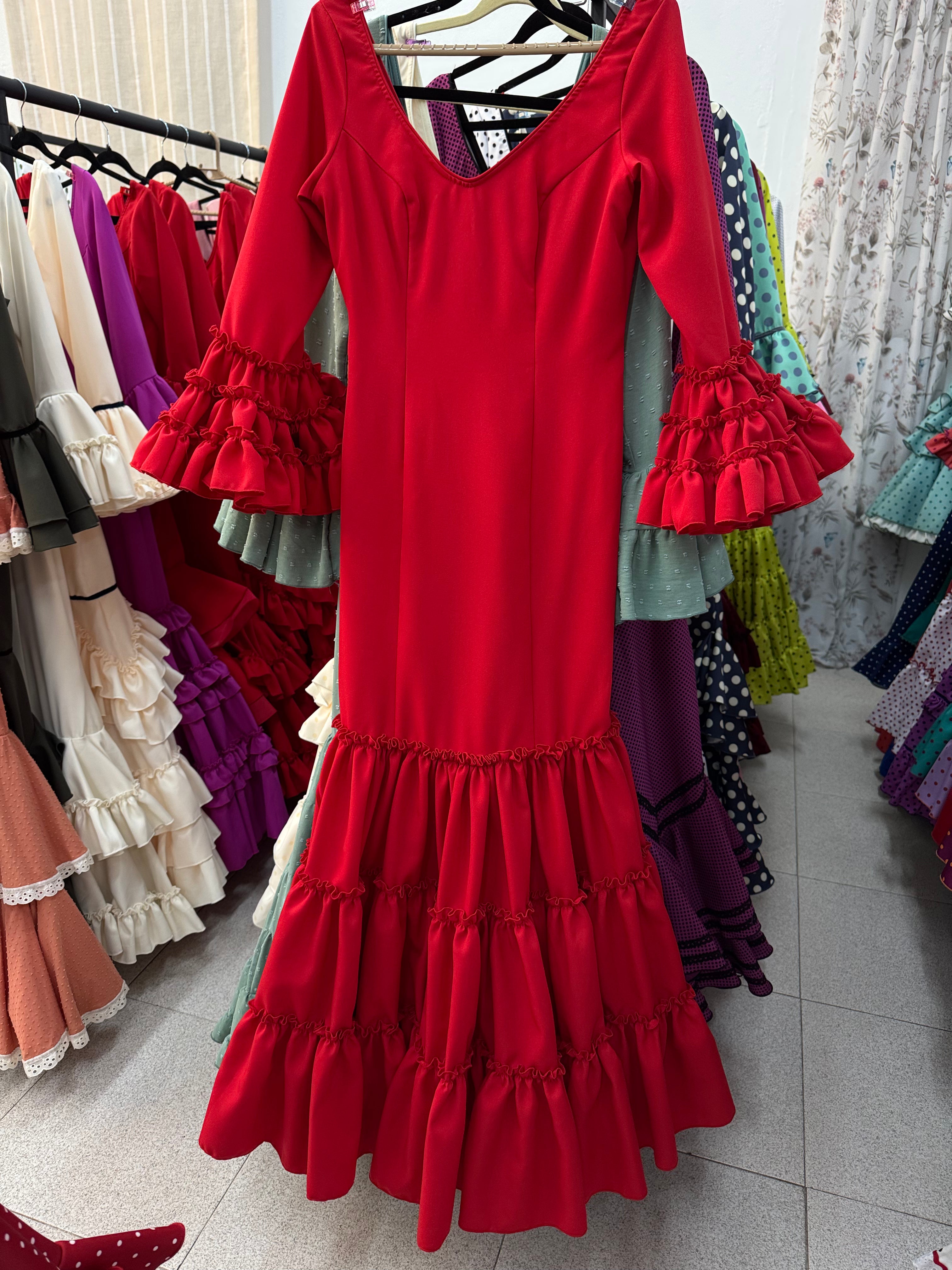 Traje de Flamenca Córdoba Rojo