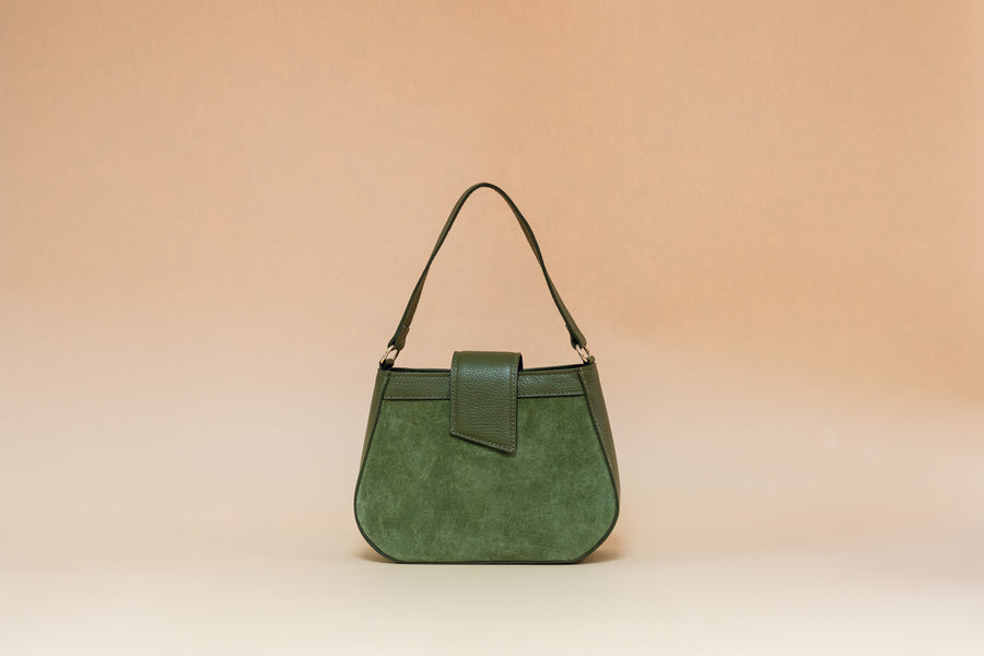 Bolso Piel Saddle Verde