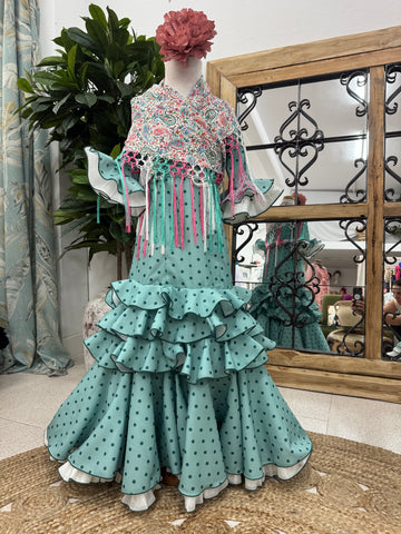 Vestido Niña Macu Verde Verde