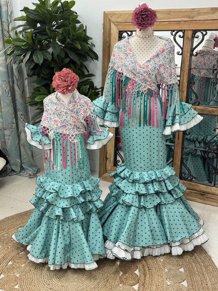 Vestido Niña Macu Verde Verde