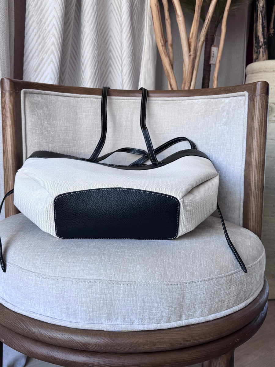 Bolso Piel Panamá Terracota Negro