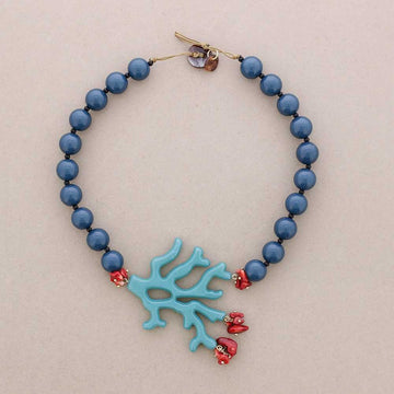 Collar Bolas Coral