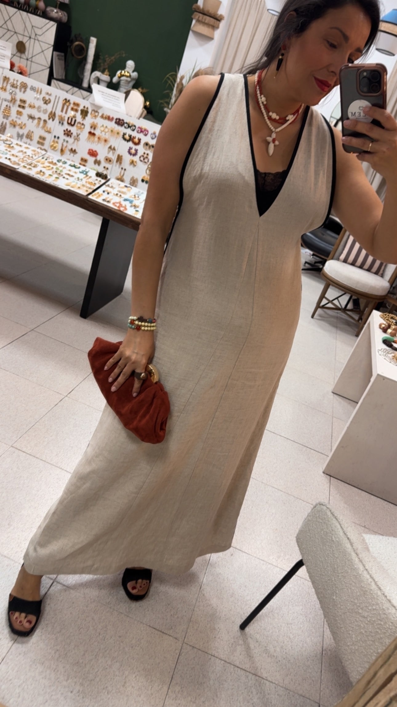Vestido Lino Bico