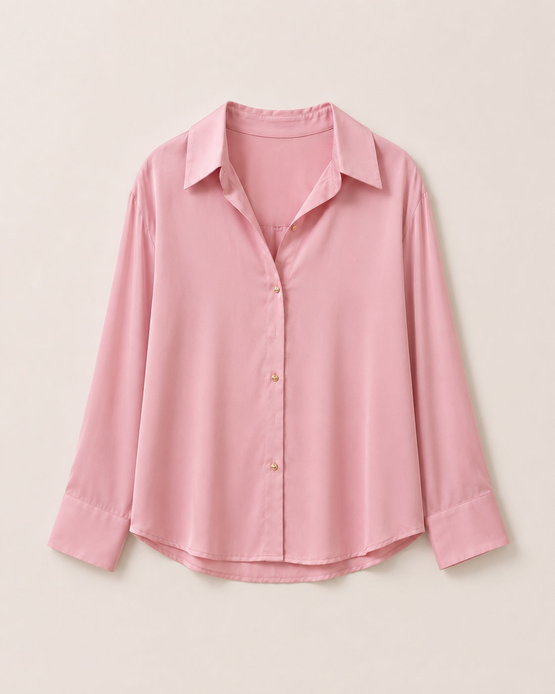 Blusa Satinada Rosa
