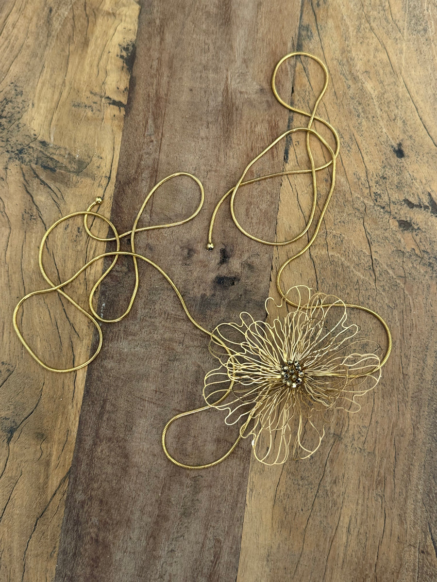 Choker Flor Gold