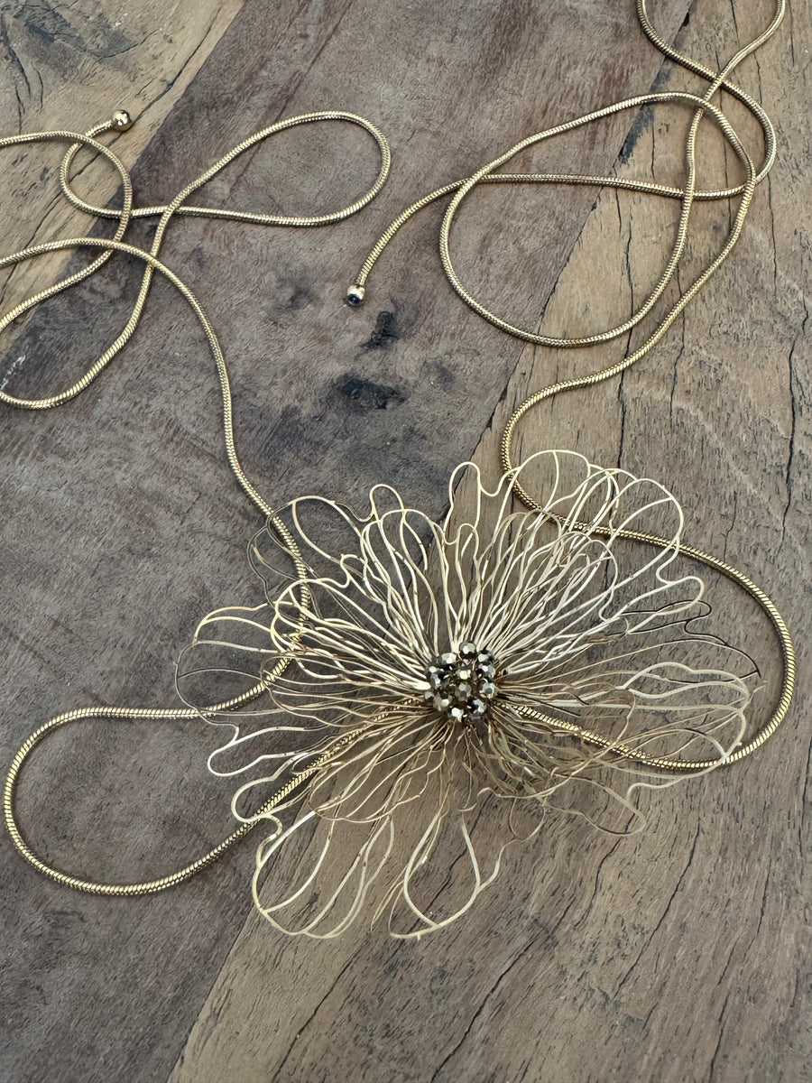 Choker Flor Gold