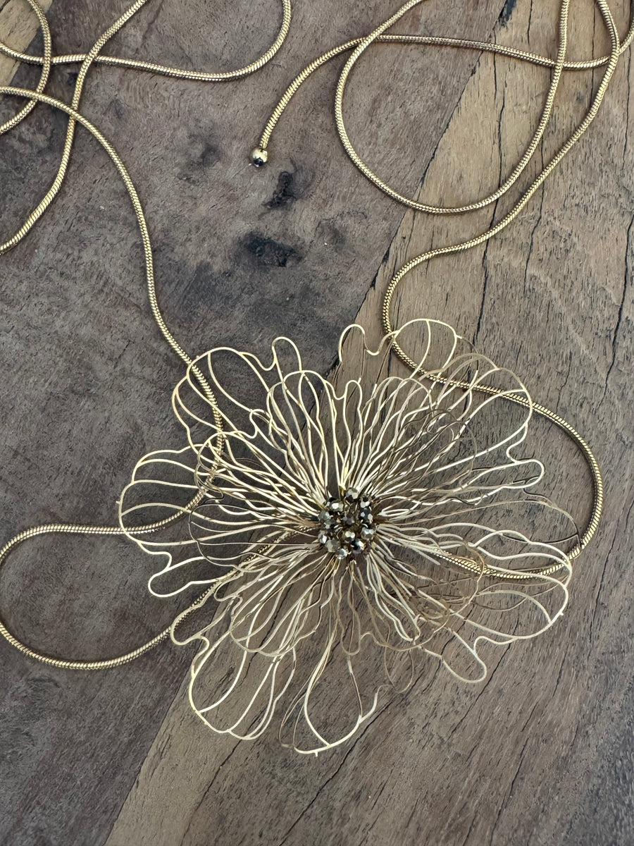 Choker Flor Gold