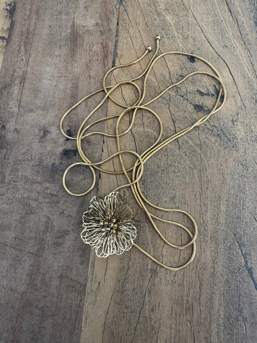 Choker Flor Gold