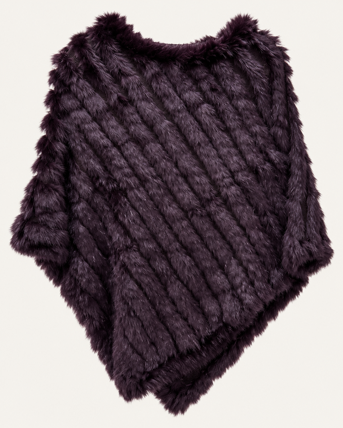 Poncho Piel Natural Rabbit en 10 colores diferentes