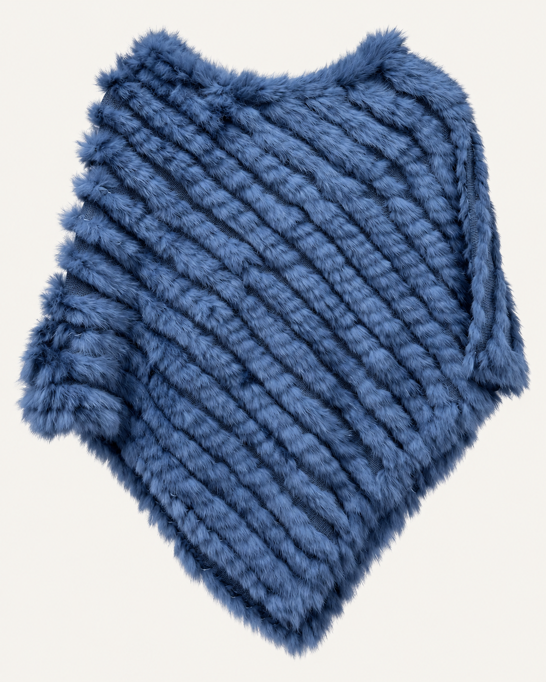 Poncho Piel Natural Rabbit en 10 colores diferentes