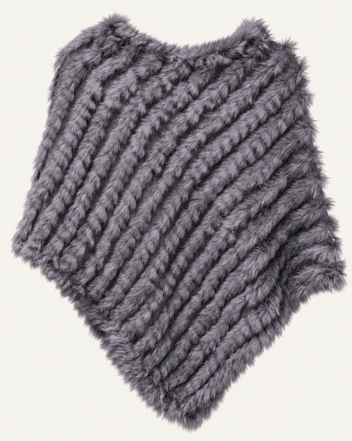 Poncho Piel Natural Rabbit en 10 colores diferentes