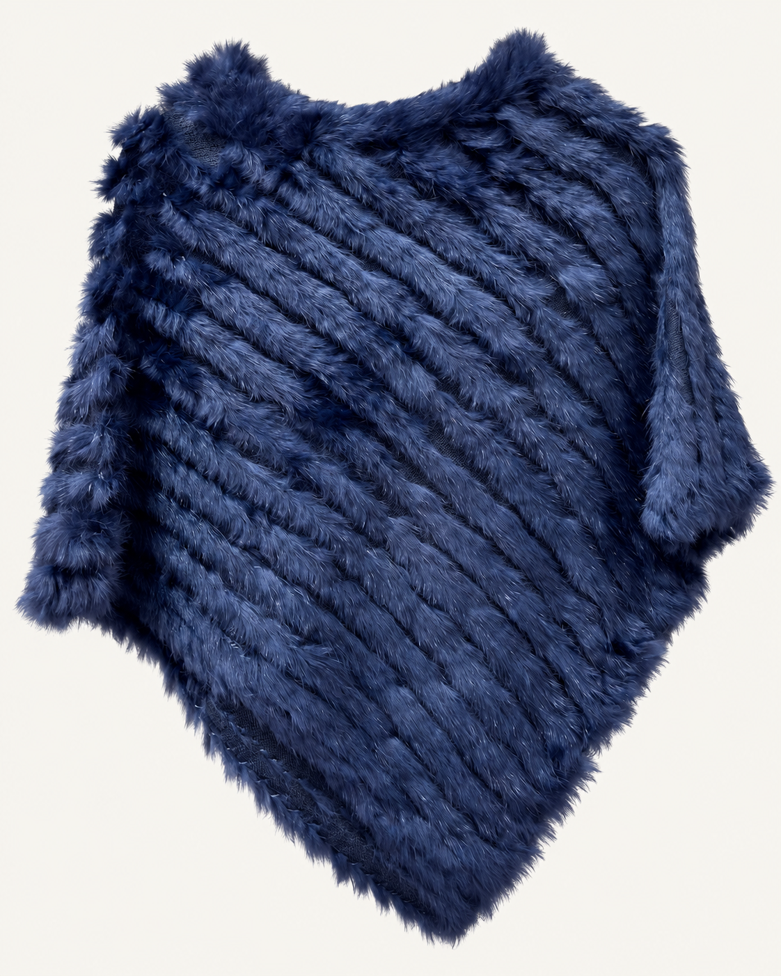 Poncho Piel Natural Rabbit en 10 colores diferentes