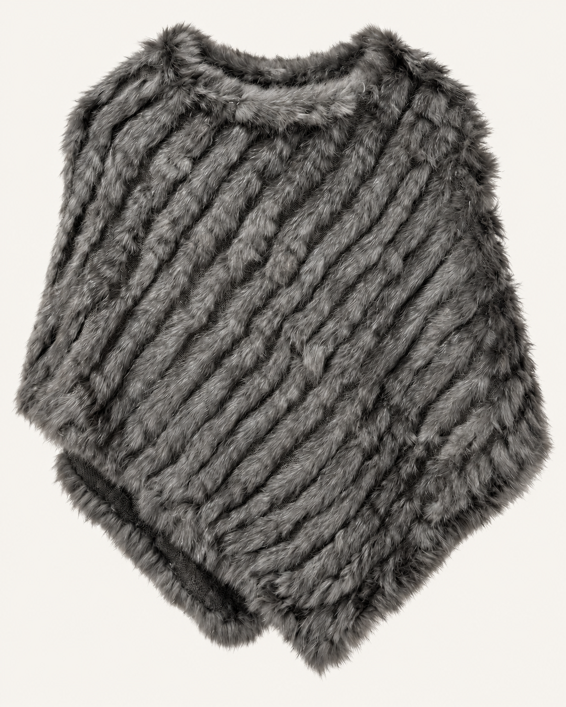 Poncho Piel Natural Rabbit en 10 colores diferentes