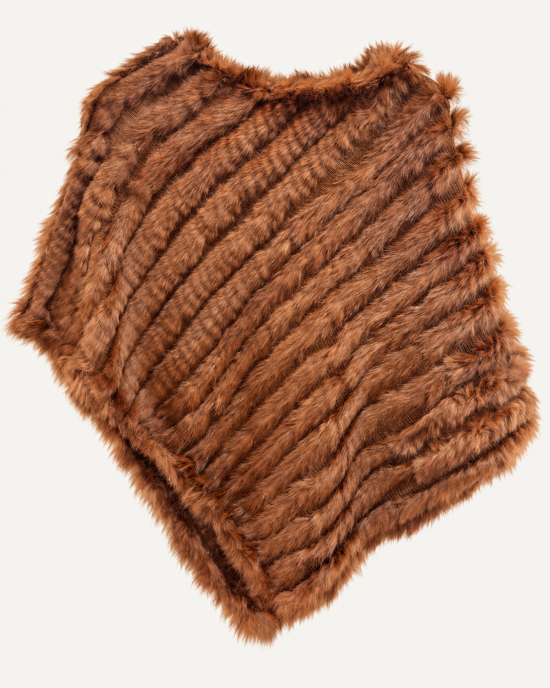 Poncho Piel Natural Rabbit en 10 colores diferentes