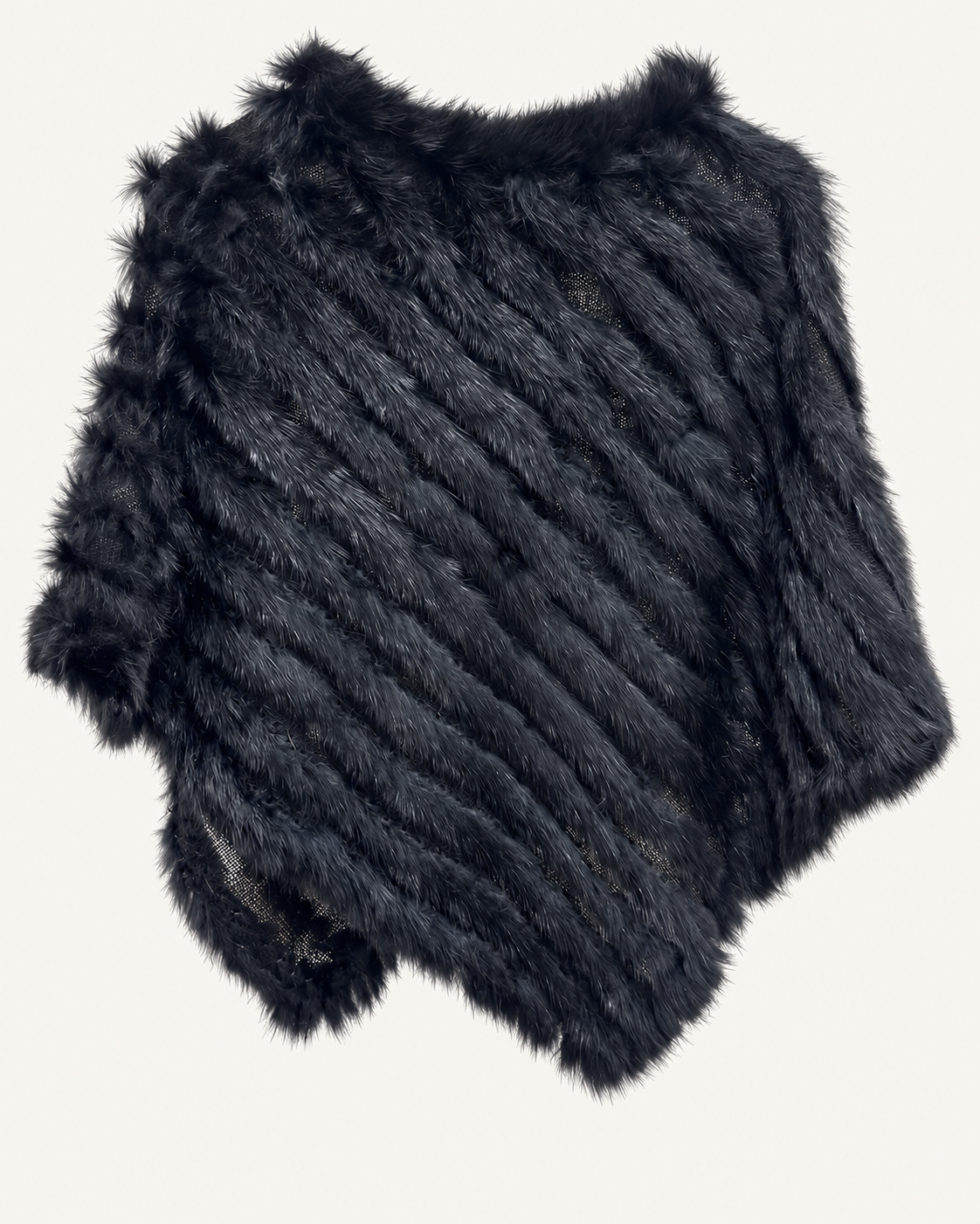 Poncho Piel Natural Rabbit en 10 colores diferentes