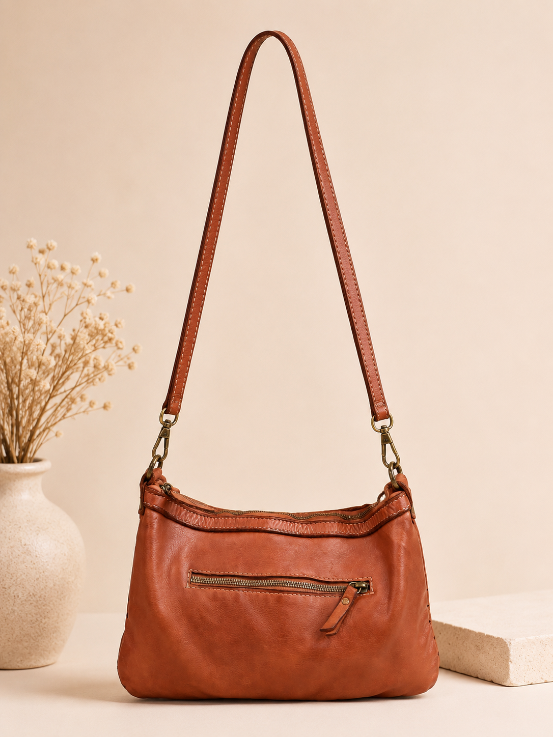 Bolso Piel Trenzada