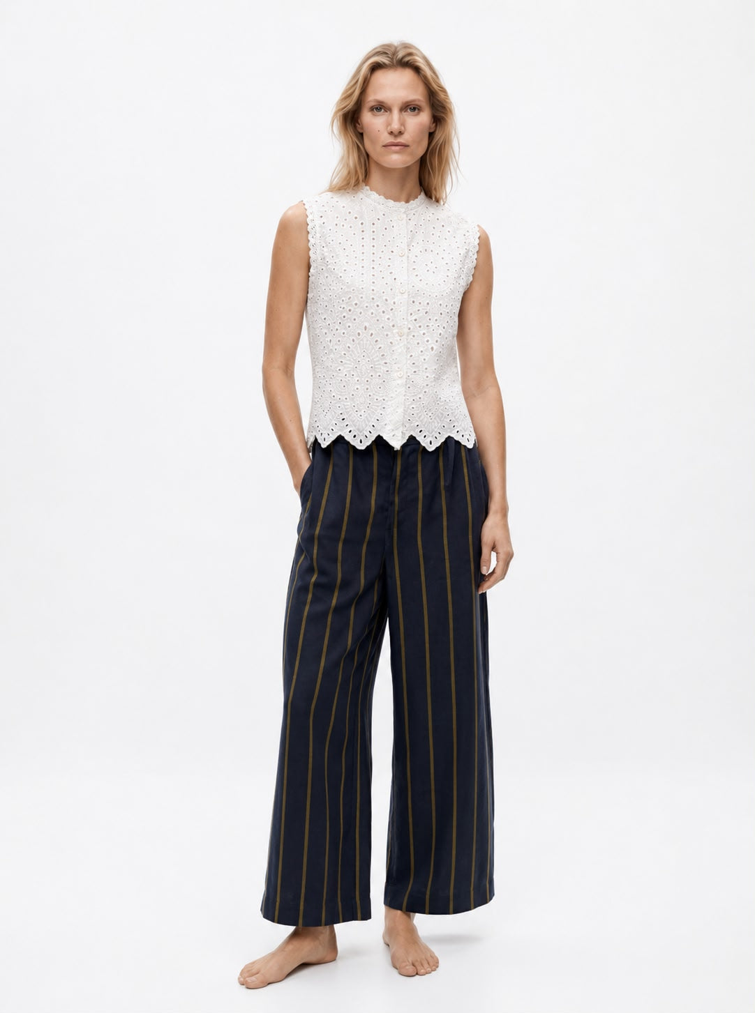 Pantalón de Lino Marino Gold