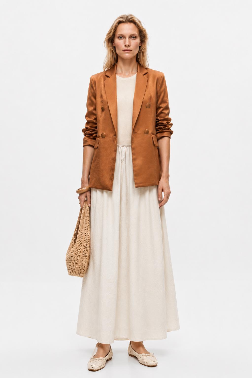Blazer Piel de Ángel Terracota