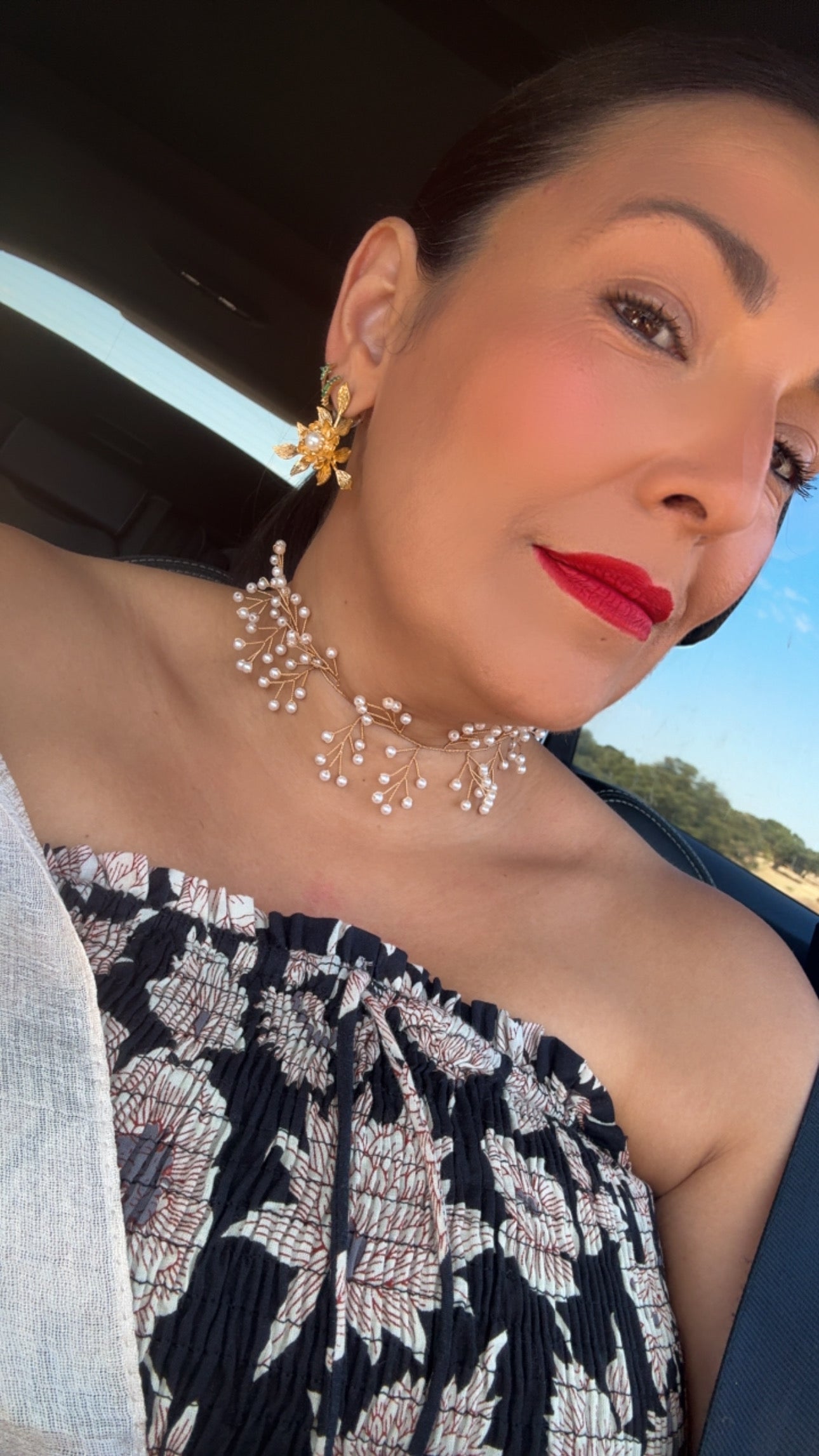 Choker Perla Alambra