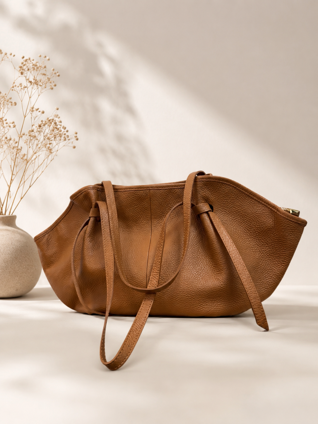 Bolso Piel Azura Camel