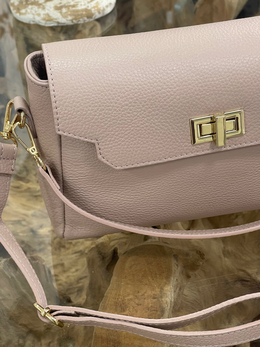 Bolso Piel Zafiro Rosa Nude