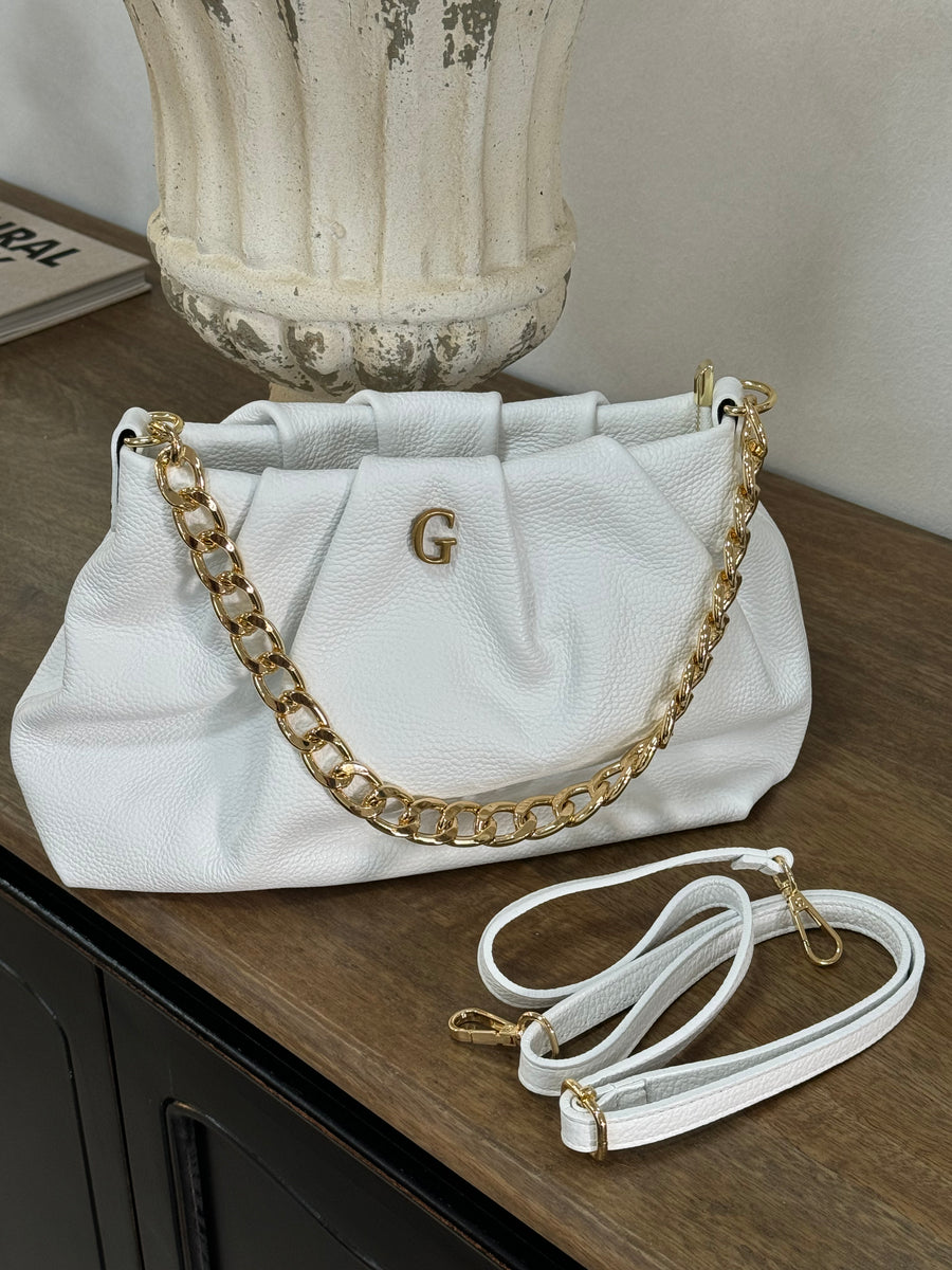 Bolso Piel Paris Blanco