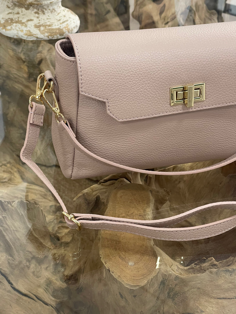 Bolso Piel Zafiro Rosa Nude