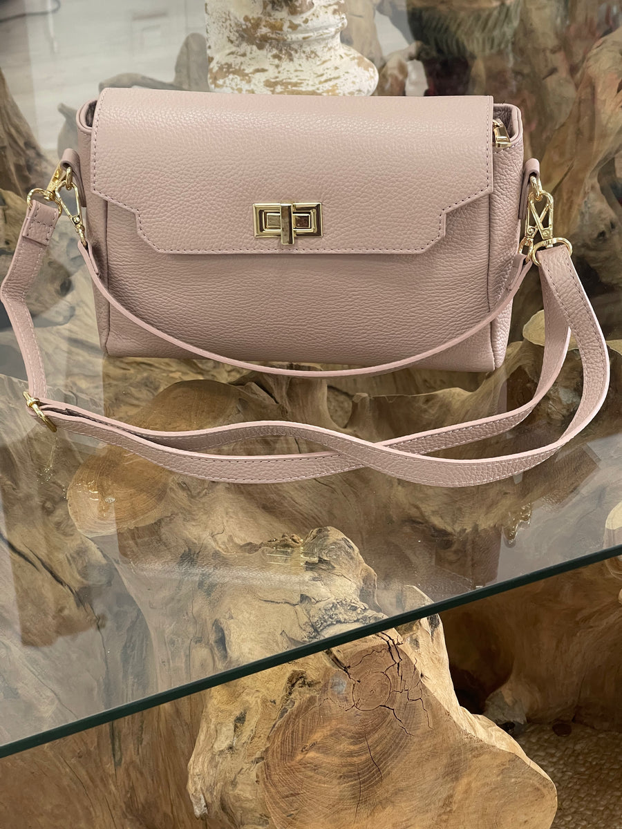 Bolso Piel Zafiro Rosa Nude