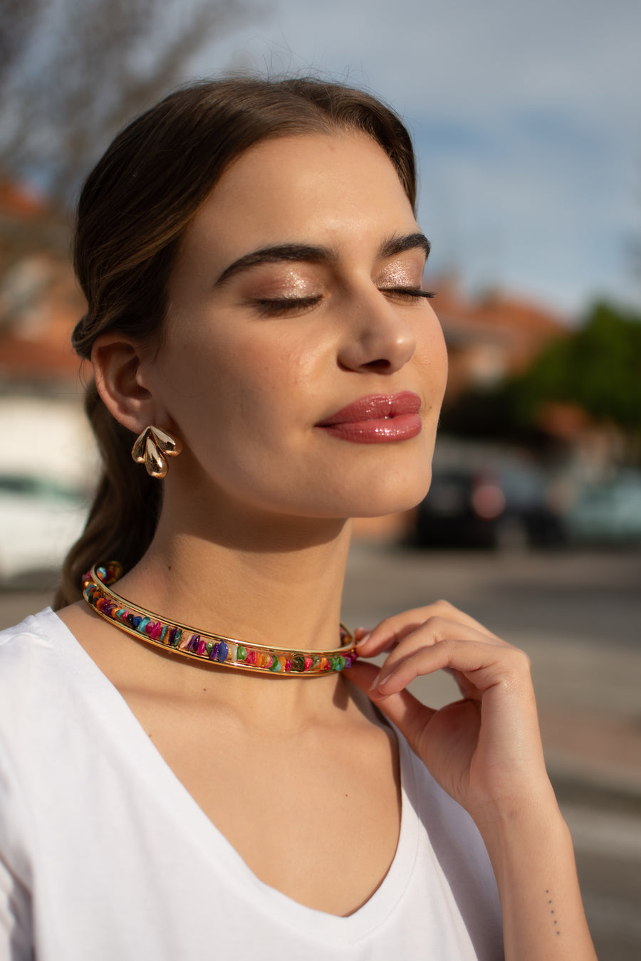 Choker Piedras Colores