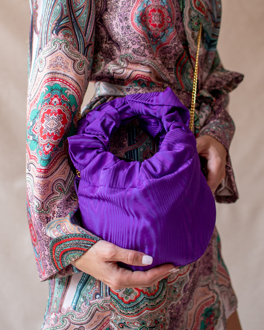 Bolso Bambú Morado