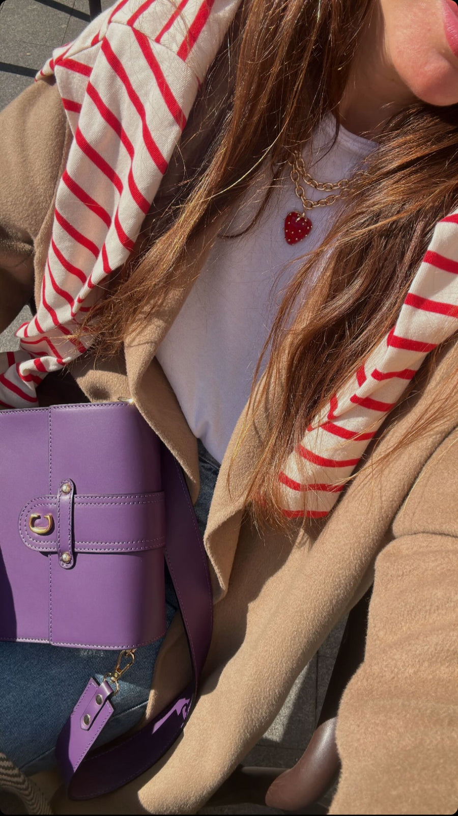 Bolso Piel New York Morado