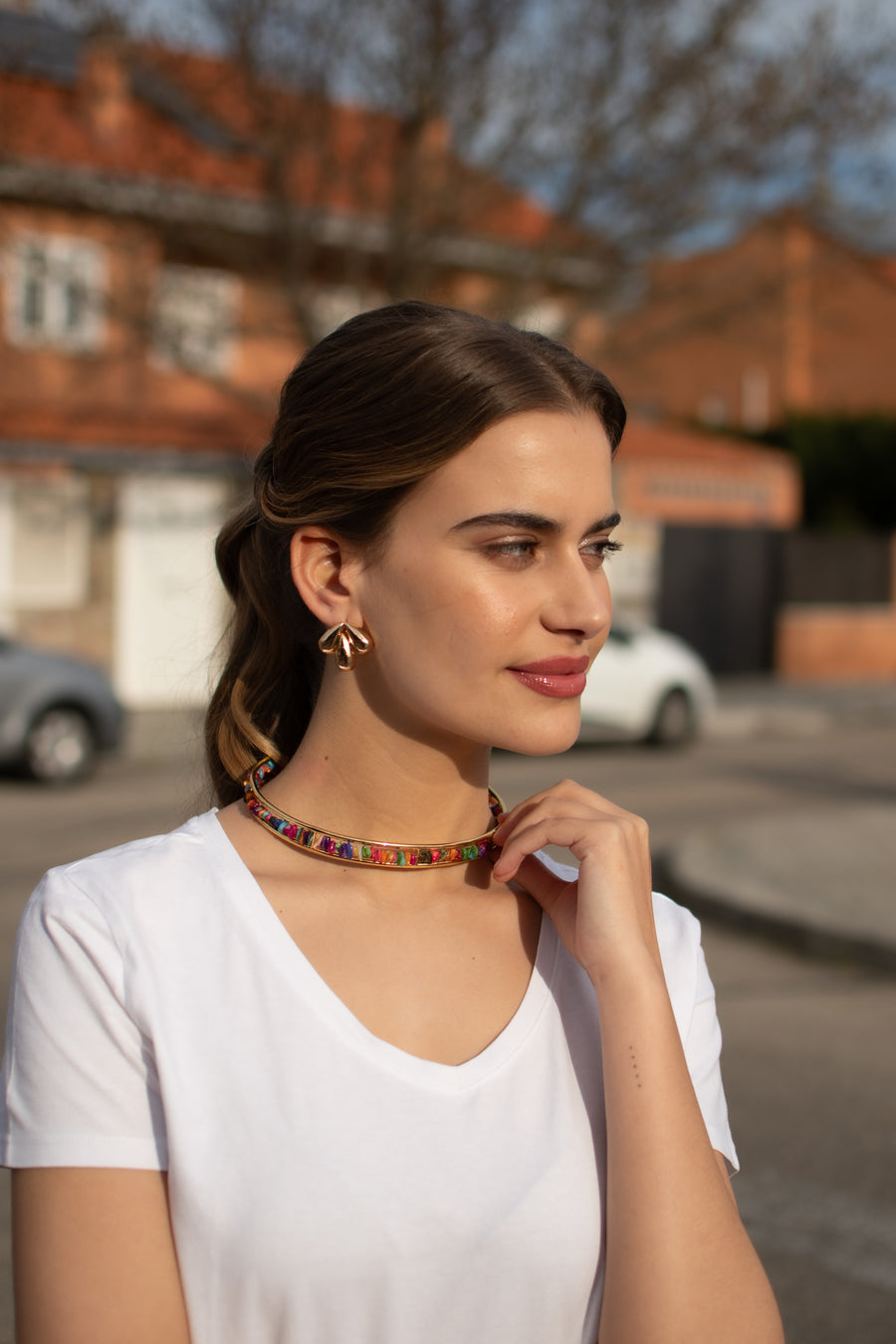 Choker Piedras Colores