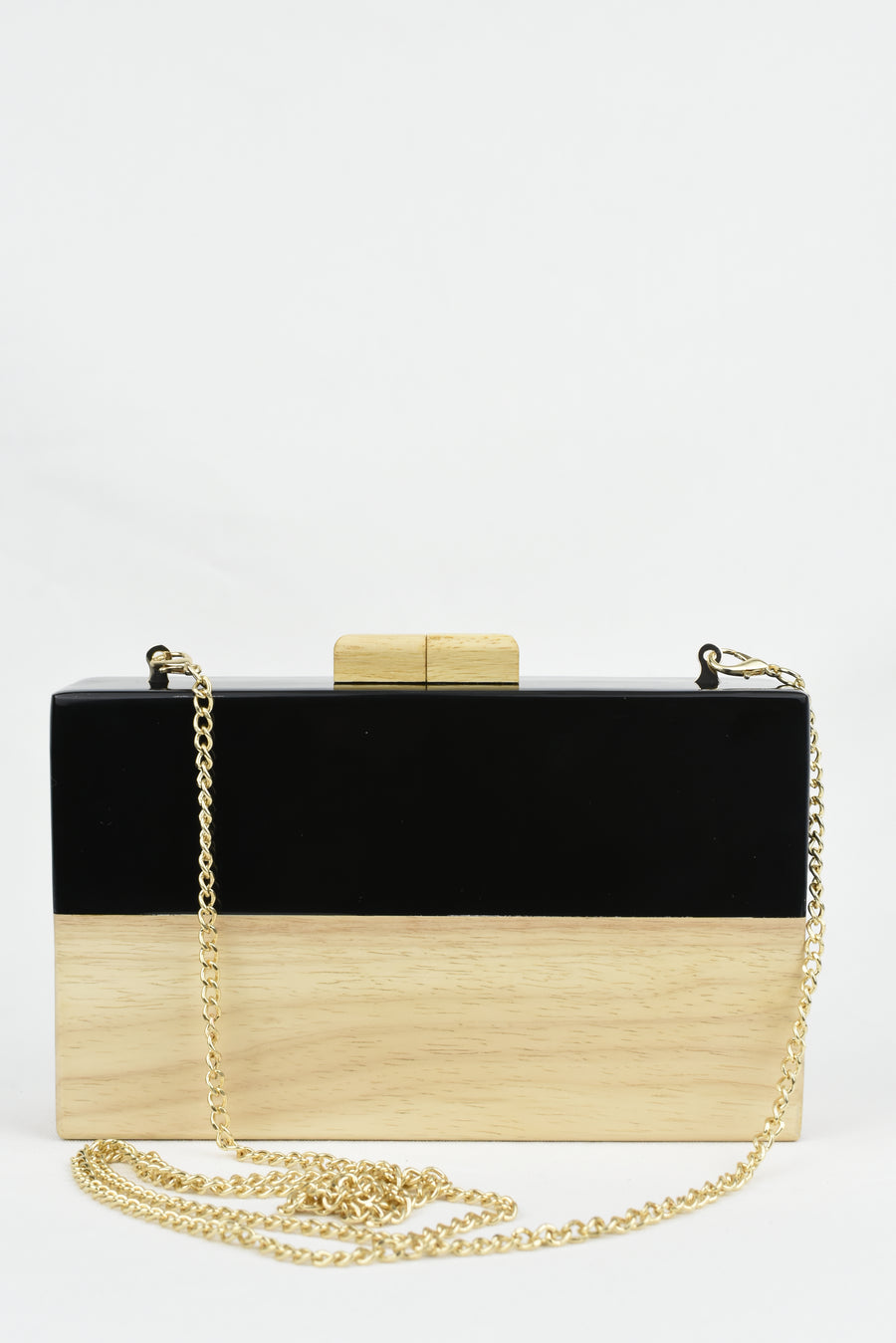 Clutch Negro Madera