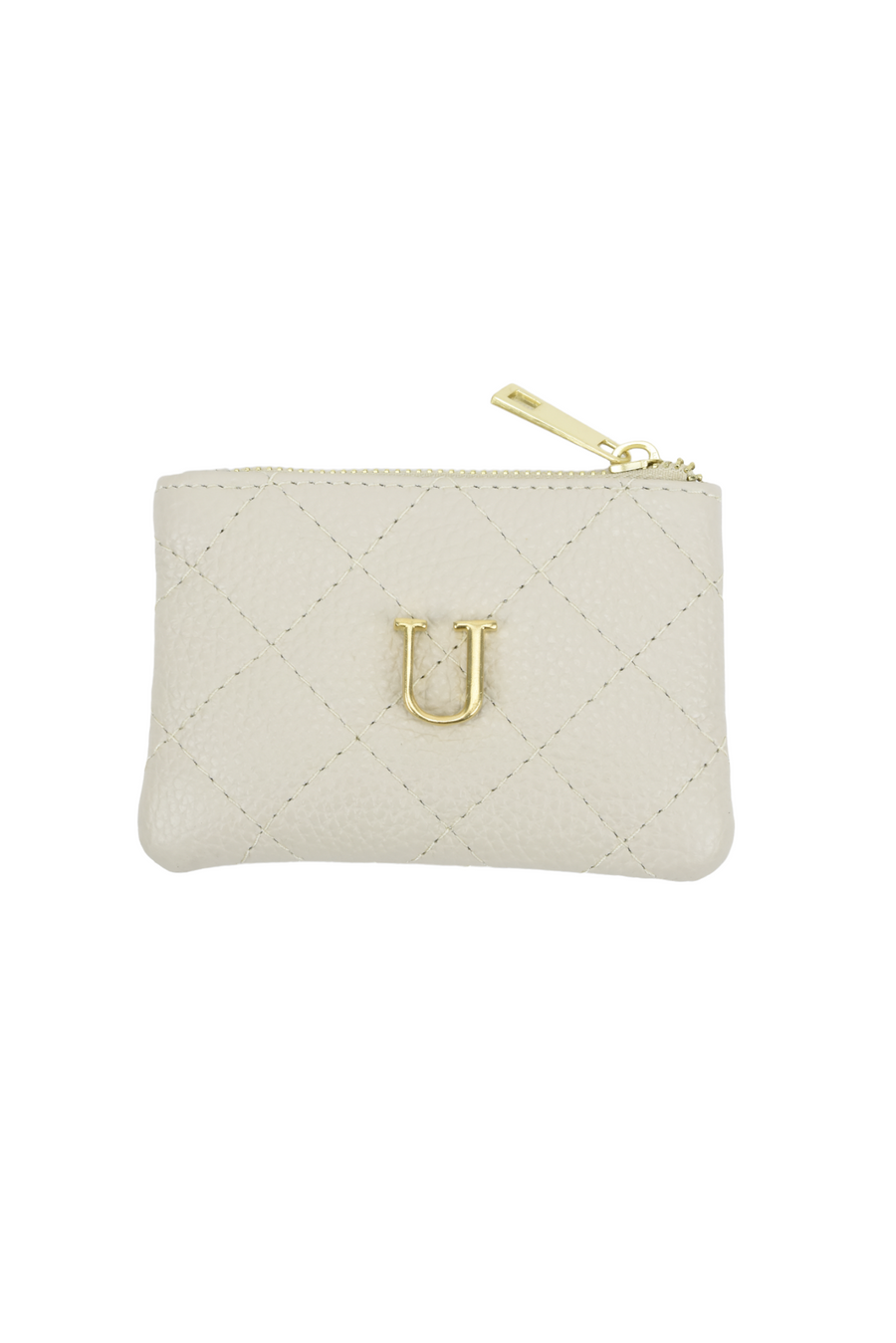 Monedero Piel Beige