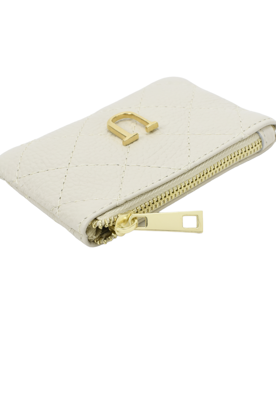 Monedero Piel Beige