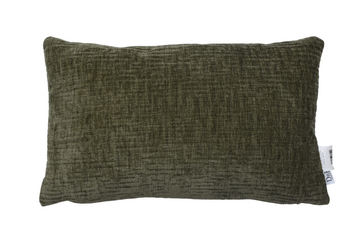 Cojín Chenilla Verde Oscuro
