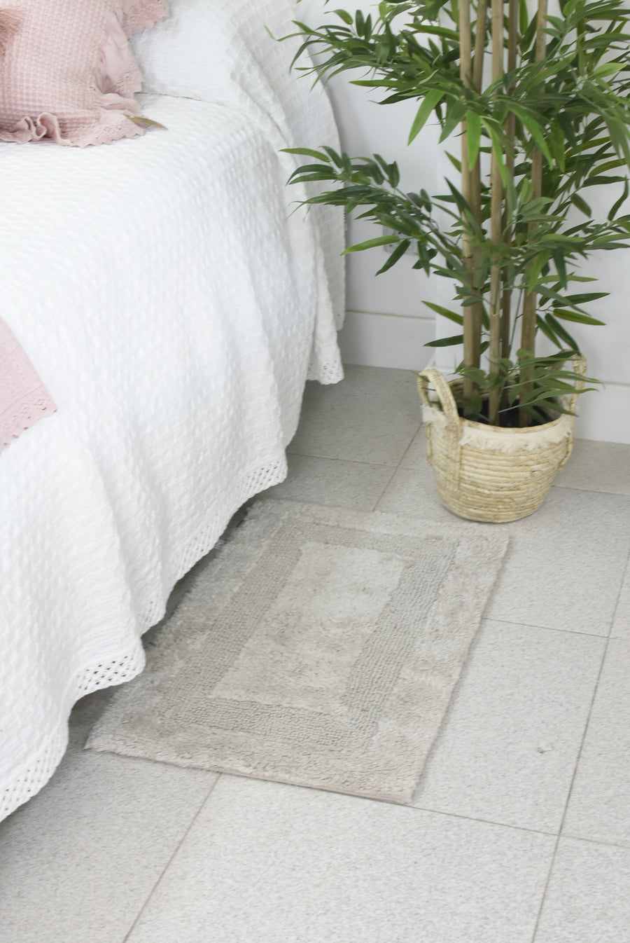 Alfombra Madras Blanco