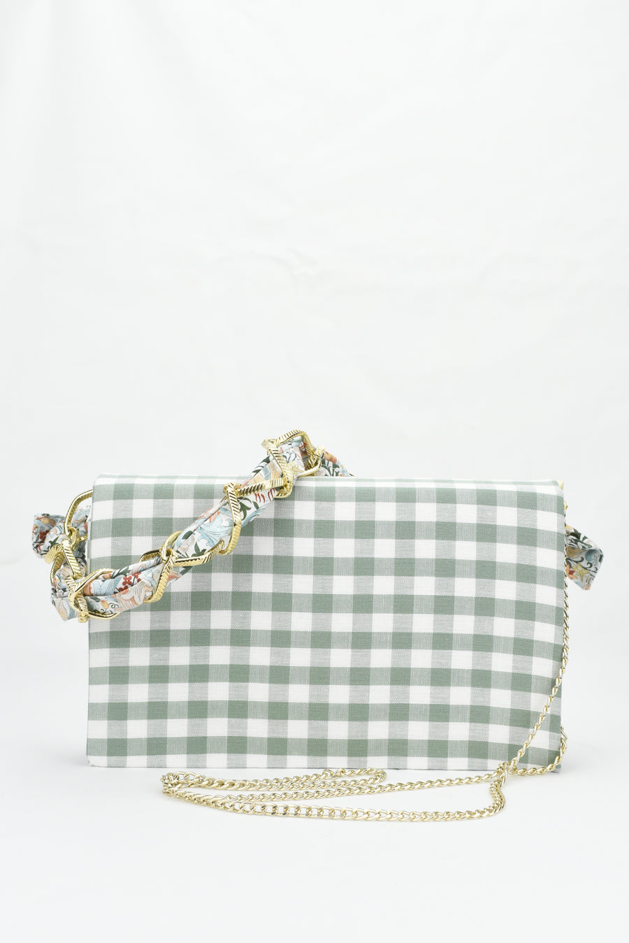 Cartera Dalí Vichy Verde Agua